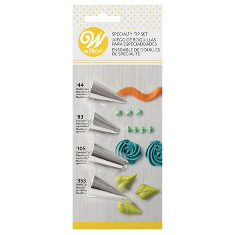 Wilton 4-PIECE SPECIALTY ICING TIP SET – Sweet Life Cake Supply