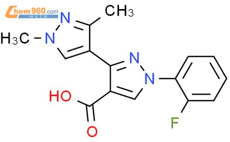 1006348 55 5 1 2 Fluorophenyl 1 3 Dimethyl 1H 1 H 3 4 Bipyrazole 4