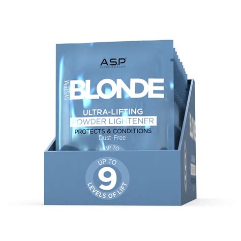 System Blonde Level Bleach Powder Display Pack X G Sachet Asp Expert Haircare