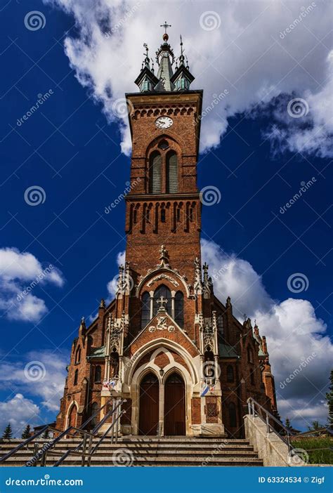 Sokolow Malopolski - Kosciol Stock Photo - Image of building, christian ...