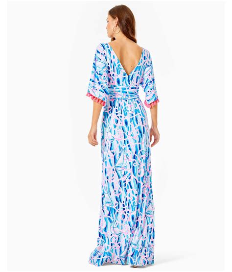 Lilly Pulitzer Synthetic Parigi Maxi Dress In Blue Lyst