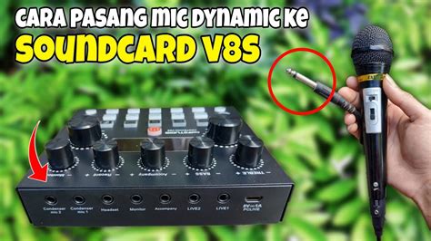 MUDAH Cara Pasang Mic Dynamic Pada Soundcard V8s CONVERTER YouTube