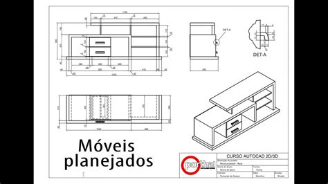 Projeto De Moveis Planejados No Autocad Youtube