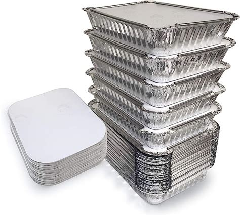 Amazon 55 Pack Aluminum Pan Containers With Lids Foil