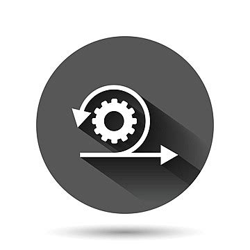 Flatstyle Agile Icon On White Background With Arrow Cycle Concept