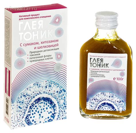 Купить Глеятоник с сумахом, хитозаном и шелковицей - очищающий 100 мл ...