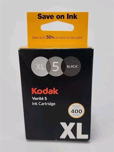 Kodak Verite Alk Ua Black Xl Ink Jet Cartridge Ebay