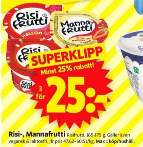 Mannafrutti Mellanmål ICA Supermarket januari 2024