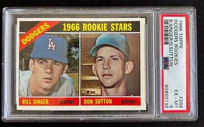 1966 Topps 1966 Rookie Stars 288 Don Sutton Rookie Card Bill Singer