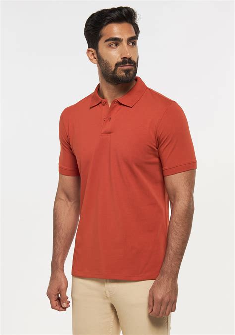 Buy Mens Solid Polo T Shirt With Short Sleeves And Button Closure Online Centrepoint Kuwait