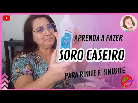 Como fazer MELHOR SORO FISIOLÓGICO CASEIRO PARA LAVAGEM NASAL YouTube