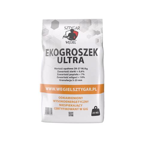 Materiały opałowe Sztygar Ekogroszek Ultra 28 Mj 25 Kg Opinie i ceny