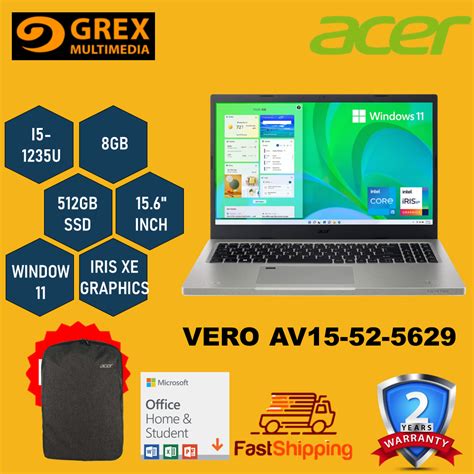 Acer Aspire Vero Av Laptop I U Gb Gb Ssd Fhd