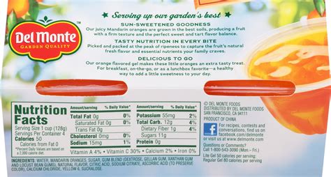 Mandarin Orange Nutrition Label Besto Blog