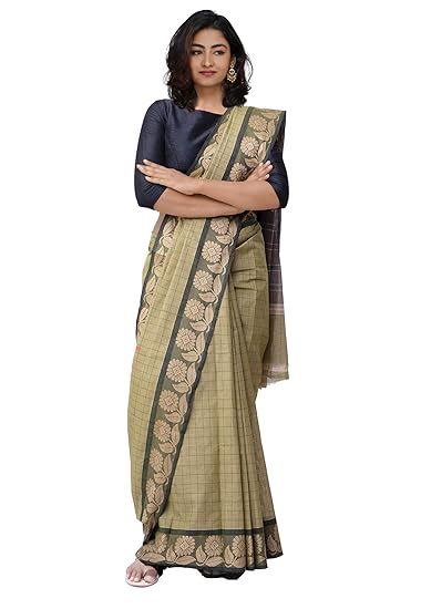 Buy Unnati Silks Women Pure Handloom Chettinadu Gamcha Cotton Saree