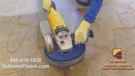 Removing Glue From Concrete Floor With Grinder