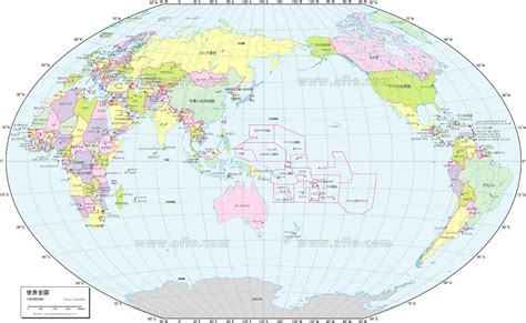 世界全図 行政区分図 ベクター地図素材のダウンロード販売 アフロモール