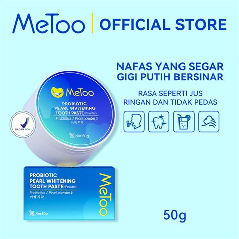 Jual BPOM MeToo Teeth Whitening Powder Whitening Tooth Powder