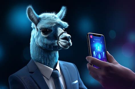 Premium AI Image | Llama art wallpaper showcasing the arriving of a new ...