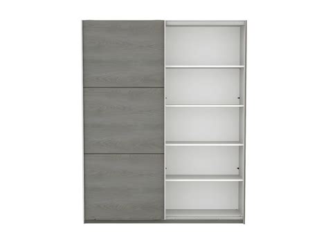 Armoire 2 portes coulissantes Chêne Hudson GELA L 179 x l 65 x H 224 cm