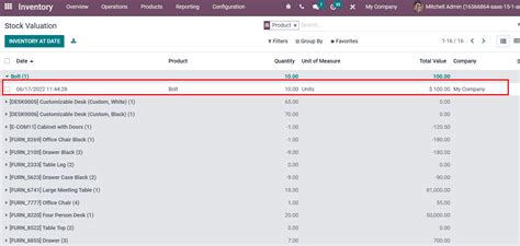 Product Costing Method In The Odoo 15 Inventory