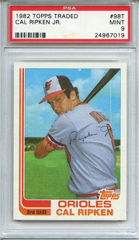 Lot Detail 1982 TOPPS TRADED 98T CAL RIPKEN JR RC PSA MINT 9