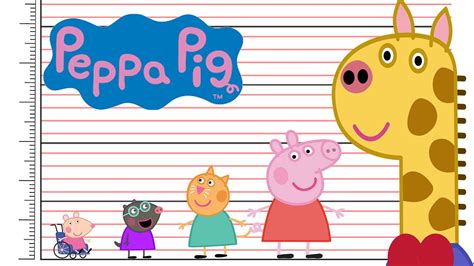 Size Comparison Peppa Pig Characters YouTube