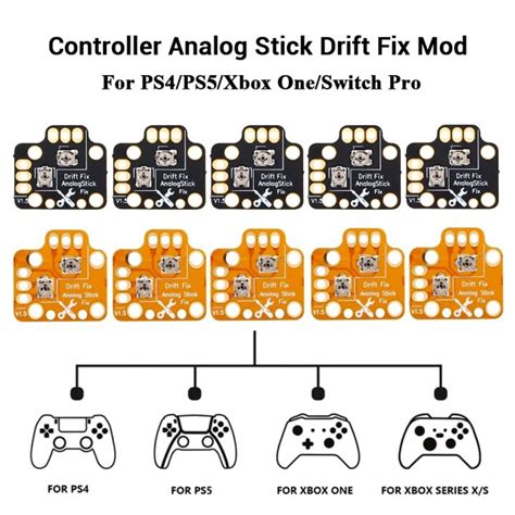 50 100PCS Controller Analog Stick Drift Fix Mod For PS4 PS5 Switch Pro