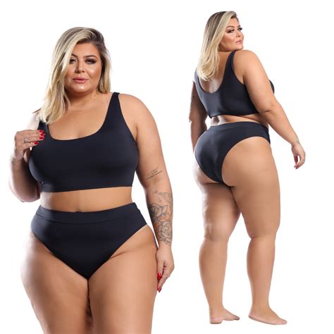 Biquíni Plus Size Bojo Modelo Cintura Modelador Hot Pants Verão Modelo Top Plus Extra G Shopee