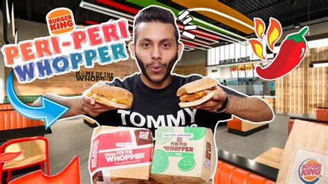 Trying Burger King Peri Peri Chicken Whopper 🔥 Peri Peri Veg Whopper