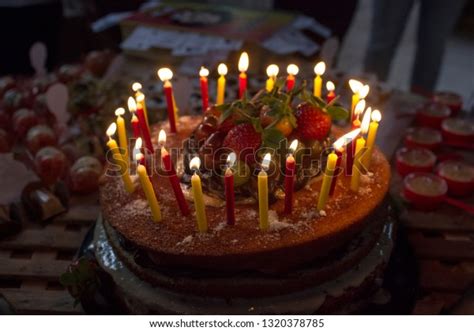 Naked Birthday Cake Stock Photo 1320378785 Shutterstock