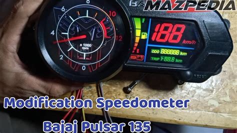 Modification Speedometer Bajaj Pulsar Youtube