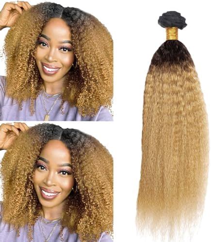 Amazon Ombre Bundles Human Hair 1b27 Kinky Straight Human Hair Honey Blonde Bundles 28