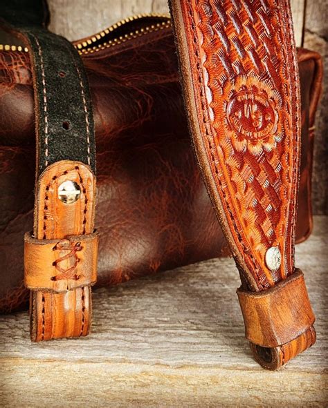 Leather Rifle Strap Hand Tooled Personalized Gun Sling Etsy