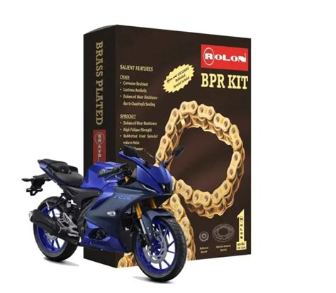 Yamaha R V Rolon Brass Chain Sprocket Kit