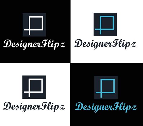 Elegant Playful Logo Design For DesignerFlipz By Nayanajith 3 Design