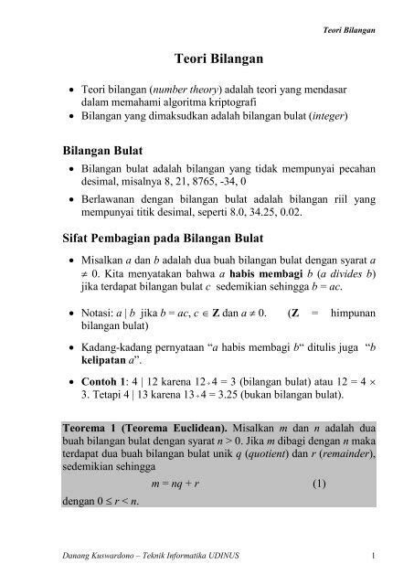 02 Teori Bilangan Pdf