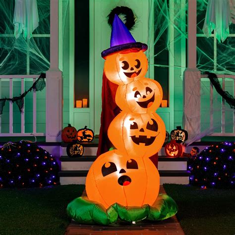 Amazon Joiedomi 6 FT Halloween Inflatable Stacked Pumpkins With