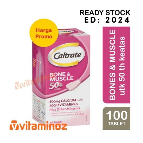 Jual Caltrate Bone And Muscle 50 Calcium And Vitamin D3 100 T Shopee