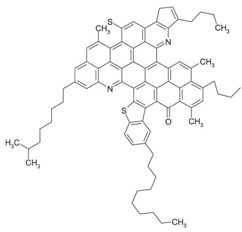 8: Proposed representative structure of asphaltene. | Download ...