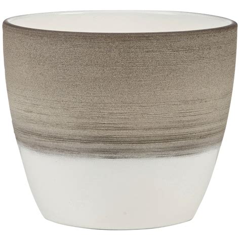 SCHEURICH Übertopf Breite 11 cm taupe creme beige Keramik hagebau de