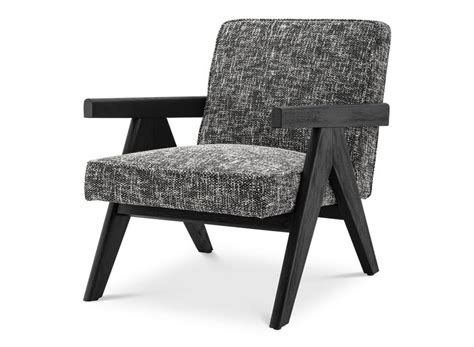 Eichholtz Fauteuil Greta Cambon Black Wilhelmina Designs