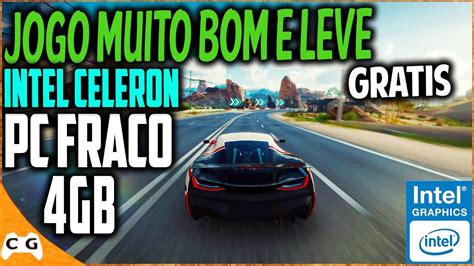 Jogo De Corrida Realista Que Roda Em PC FRACO 4gb De RAM Intel Celeron