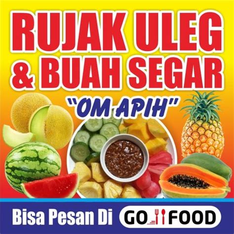 Jual Spanduk Rujak Uleg Ukuran 1 X 1 Meter Plus Spanduk Pulsa Kota