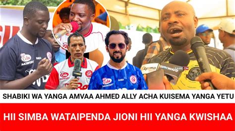 Shabiki Wa Yanga Amvaa Ahmed Ally Simba Hamfiki Kokote Kombe La