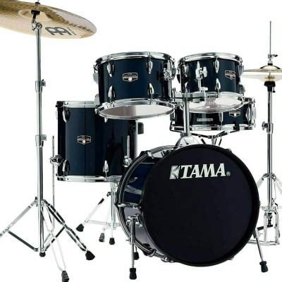 Tama Rm Kh Hlb Rhythm Mate Hairline Blue Piece Drum Kit Reverb