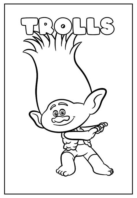 Desenhos Dos Trolls Para Colorir Bora Colorir