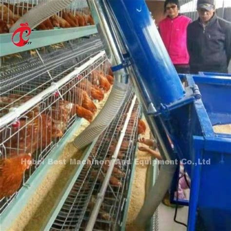 poultry farm layer broiler cage automatic chicken feeding cart