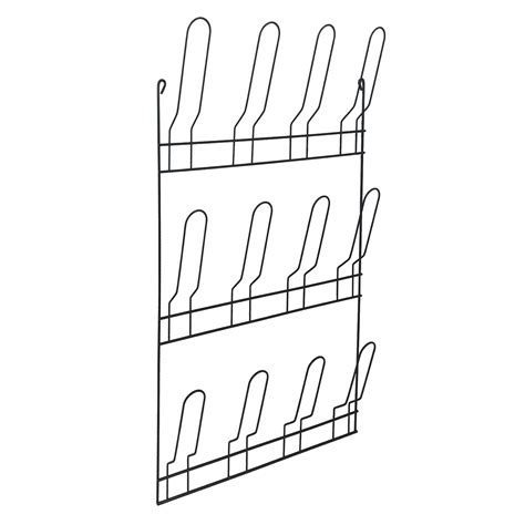 Range chaussures à fixer ou à suspendre noir 6 paires maximum H 71 8 x