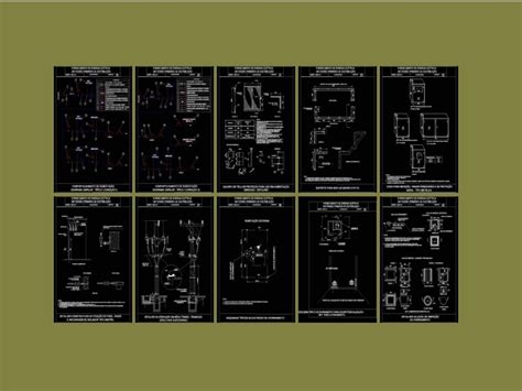 Elementos De Plantas De Energia Y Subestaciones En AutoCAD Librería CAD